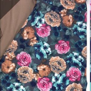Floral Azure skirt LuLaRoe 2xl